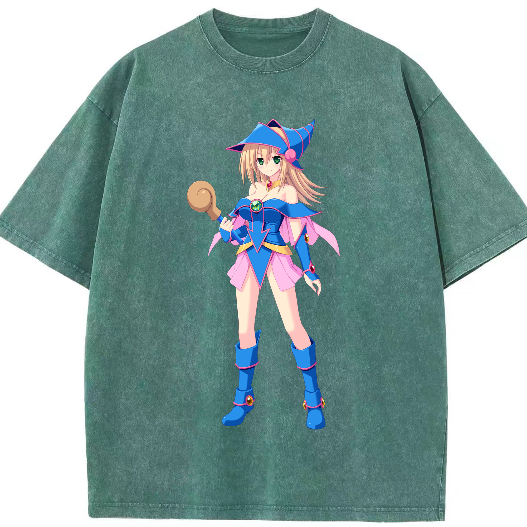 （画像用） 遊☆戯☆王 Yu-Gi-Oh! 綿100% ヴィンテージ風 半袖Tシャツ（フロントプリント）